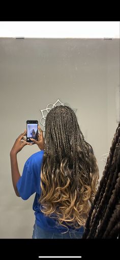 Black To Blonde Braids Ombre, Feathered French Braids, Blonde And Brown French Curl Braids, T27 Box Braids, Black To Blonde Braids, Layered Curly Braids, Ombre French Curl Braids, Peekaboo French Curl Braids