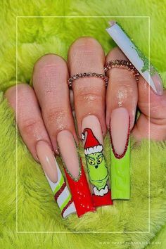 Grinch Nails Designs