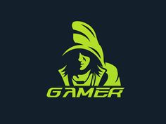 the logo for gamer, an electronic gaming platform that is designed to look like a woman