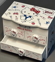 a hello kitty toy chest with drawers