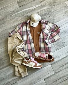 Sports Wear Outfits, Street Wear Aesthetic, Styling Jordans, Dunks Outfit, Drippy Outfit, Flannel Outfits, Trendy Mens Fashion, Swag Outfits Men, Shoes Outfit Fashion