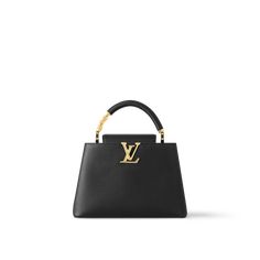 Louis Vuitton Capucines Bb, Tas Lv, Trunk Bag, Fancy Shoes, Wallet Pouch, Monogram Bag, Gold Colour, Color Dorado