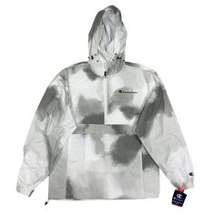 Champion Mens Wind Water Resistant Windbreaker Packable Jacket White S *New With Tags, Never Worn* Chest: 21" Length: 27" Chest Measurements Are Taken From Armpit To Armpit Length Measurements Are Taken From Top Of Shoulder By Collar To Bottom Hem 100% Polyester Sku: Ae84 Warriors Football, Half Zip Windbreaker, Windbreaker Jacket Mens, Champion Jacket, Mens Windbreaker, Packable Jacket, Champion Logo, Pullover Windbreaker, Vintage Champion