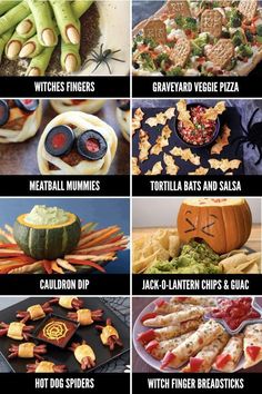 the different types of halloween food