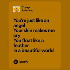 #music #spotify #lyrics #creep #radiohead #angel #grunge #punk #alternative Creep Song Lyrics, Punk Song Lyrics, Radiohead Spotify Lyrics, Grunge Song Lyrics, Radiohead Creep Lyrics, Creep Lyrics, Grunge Lyrics, Angel Grunge, Pop Punk Lyrics