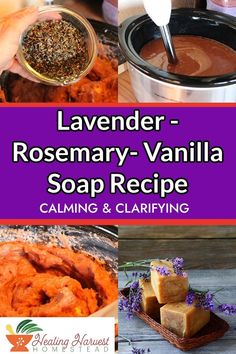 Are you ready for that perfect calming yet clarifying soap? This soap is a perfect combination of lavender, rosemary and vanilla. I even added a special ingredient for more slip so you can use it to shave. The best part? It's a hot process method so you can use it right away! #homemadesoap #diygifts #herbalsoaps #hotprocesssoap #soaprecipes Lavender Rosemary, Homemade Soap, Soap Recipes, Home Made Soap