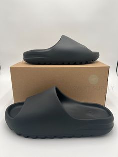 #ad Top Rated Adidas Yeezy Slide Onyx HQ6448 New Unworn Men's Sizes 5-13, Fashion Shoes Yeezy Slides, Adidas Yeezy, Top Rated, Onyx, Adidas