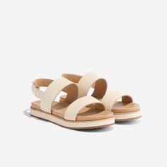 Sporty Sandal, Round Toe Heels