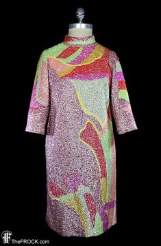 Pauline Trigere 1960s psychedelic sequined dress beaded avant | Etsy Retro Long Sleeve Party Dress, Multicolor Long Sleeve Sequin Dress For Spring, Multicolor Sequin Dresses For Fall, Glamorous Multicolor Long Sleeve Sequin Dress, 1970s Style Multicolor Party Dresses, 1970s Multicolor Long Sleeve Dress, 1970s Style Multicolor Long Sleeve Dress, Retro Multicolor Party Dresses, Retro Multicolor Evening Dress