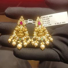 Gold Ear Rings Designs, Papidi Billa, Gold Jewelry Prom