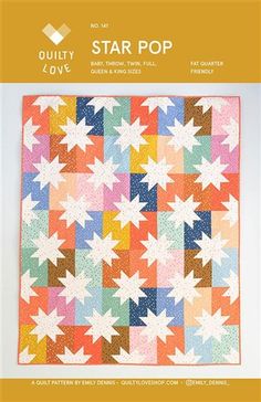 the quilty star pop book is shown