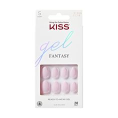 PRICES MAY VARY. Hands Down The Trendiest DIY Nails: KISS Gel Fantasy Nails feature popular solid colors in your favorite lengths & shapes! The shiniest, most fashionable way to get gorgeous, ready to wear nails take minutes and last for up to a week. The Chicest Solids In Town: With an ultra-smooth finish, these fun solid color falsies are durable, flexible, and easy to apply. No damage to natural nails & with hassle-free removal, these nails are waterproof, chip proof, smudge proof, & no dry t Kiss Gel Fantasy Nails, Classic Nail Designs, Pink Nail Colors, Pink Gel Nails, Kiss Nails, Fantasy Nails, Short Almond, Classic Nails, Pure Love