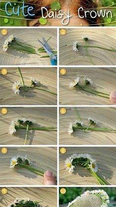 how to make a cute daisy crown