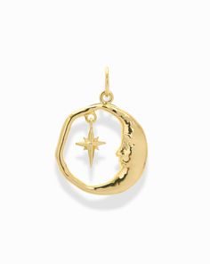 Atlas Moon and Star Charm - Mod + Jo Unrealistic Wishlist, Dainty Rings, Moon And Star, Moon Charm, Jewelry Inspo, Dainty Ring, Star Charms, Crescent Moon, Crescent