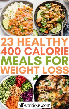 Recipes Under 400 Calories, 400 Calorie Dinner, Low Cal Dinner, Meals Under 400 Calories, 400 Calorie Meals, 500 Calorie, Protein Dinner, Healthy Low Calorie Meals