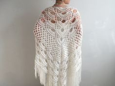 💕Bridal wedding shawl wrap cover up ivory cape winter bride dress bridesmaid shawls wraps wool scarf women lace evening shawl gift Wedding shawl the perfect winter wedding accessory, my luxurious wrap will keep you warm and cozy all night long. 💕If you are in a hurry, please contact with me expedite shipping available 💕 100% Handmade 💕MATERİAL: %9 Merino Wool, %70 Polyamide, %21 Acrylic. metallic effect 💕Color:IVORY as shown. 💕AVAİLABLE COLORS: 28 colors (See last picture) 1)İVORY 2)BEIGE Fitted Bohemian Shawl For Wedding, White Lace Shawl For Wedding, Wedding Crochet Lace Shawl, Wedding Lace Crochet Shawl, Winter Bride Dress, Bridal Cape Winter, Winter Wedding Accessories, Winter Wedding Shawl, Wedding Capelet