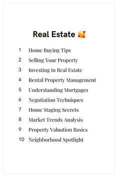 the real estate guide for selling property