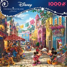 the disney mouse jigsaw puzzle is shown