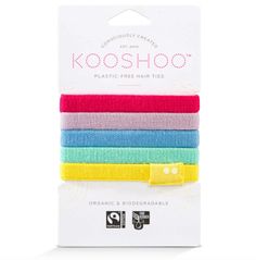 If you use hair ties you know they go missing. The problem is conventional hair ties are made from synthetic rubber and polyester that don't break down well, and pollute the environment. Kooshoo hair products are completely different - environmentally friendly, and ethically made. They are made from certified organic, fair trade cotton and natural rubber, so they are 100% biodegradable and plastic-free. Kooshoo also uses GOTS certified non-toxic dyes, and uses a fair trade certified facility in Tie Crafts, Natural Tree, Use Of Plastic, Flat Hair, Flavored Drinks, Reusable Bottle, Organic Hair, Skincare Tools, Hair Elastics