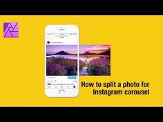 an instagram with the text how to split a photo for instagram carousel