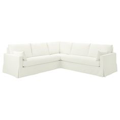 HYLTARP sectional, 4-seat corner, Hallarp white - IKEA Uppland Sofa Ikea, White Sectional Living Room, Ikea Sectional, Family Sofa, Laminated Veneer Lumber, Kids Flooring, Ikea Sofa, Sofa Accessories, Arm Chair Covers