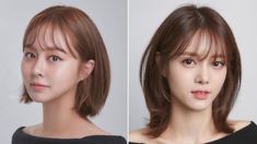 Simple and Stylish Korean Hairstyles for Beginners Shoulder Length Face Framing, Short Hair With Bangs Korean, Filipino Celebrities, Long Hair Perm, Super Short Haircuts, Face Framing Bangs