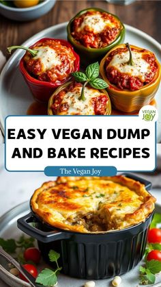 easy vegan dump and bake recipes for the veggie lover in you