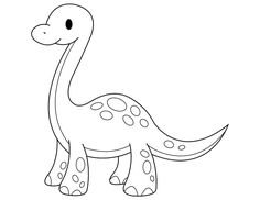 a cartoon dinosaur with spots on it's body