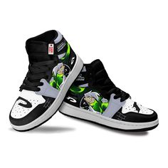 Danny Phantom Kid Sneakers Custom For Kids All of our Kid JD Sneakers styles are custom-made-to-order and handcrafted to the highest quality standards. High-quality rubber sole for traction and exceptional durability. Lace-up closure for a snug fit. Material: Microfibre leather: chemical & abrasion resistance, anti-crease, aging resistance Please allow 7-10 business days to receive a tracking number while your order is hand-crafted, packaged and shipped from our facility. Sizing Chart Kids Shoes Zoro Roronoa, Sneaker Stores, Anime Child, Kids Jordans, Custom Sneakers, Kids Sneakers, Stylish Shoes, Personalised Kids, Custom Shoes