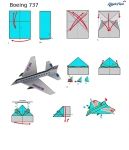 an image of how to make origami airplanes that fly in the sky with instructions