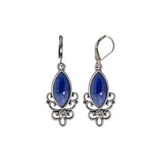 Add a pop of vintage-style glamour to your outfit with this pair of silver-tone filigree drop earrings. With colored stone and cool silver-tones, these pierced earrings have a perfect combination of vintage and modern style. These filigree earrings are available in White, Pink, Clear Crystal, Blue, Purple, Light Purple, Green, and Black. Measurements: 1.72"L x 0.57"W Made In USA 1928 Jewelry Collection From the vaults of rich European capitals to the antique laden attics of old American estates, Channel Jewelry, Chic Fashionista, Everyday Casual Outfits, 1928 Jewelry, Vintage Inspired Jewelry, Colored Stone, Filigree Earrings, Crystal Drop Earrings, Jewelry Companies