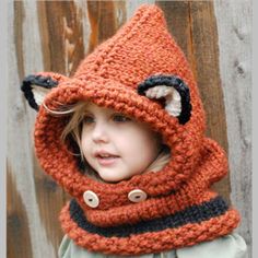 If you're searching for a delightful winter accessory that adds charm and adorable style to your child's wardrobe, our brand new Children's Cotton Knitted Winter Fox Eared Scarf is the perfect find This cozy scarf will not only keep them warm but also elevate their cuteness factor with its unique fox-eared design. Specification: Material: Cotton Item Type: Skullies & Beanies Size: Adjustable Season: Winter & Autumn Applicable Use: Children Velvet Acorn, Fox Hoodie, Cowl Knitting, Hooded Cowl, Handmade Beanies, Pointed Ears, Fox Ears, Hat And Scarf Sets, Cowl Pattern