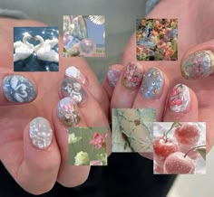 Oil Painting Nails, Short Manicure, Douyin Nails, Nail Aesthetics, Paint Nail, Painting Nails, Jelly Nail, Fantasy Nails