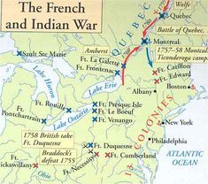 a map of the places , back in the french and indian times . Social Studies Notebook, American History Lessons, Native American Pictures, Colonial History, United States History