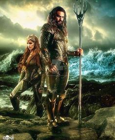 Aquaman and Mera #JusticeLeague Superman Black Suit, Dc Comic Books, Hero Movie, Marvel Vs Dc, Batman Vs Superman