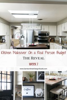 kitchen makeover on a real person budget with the reveal week 7 - click for details