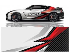 an image of a sports car wrap design