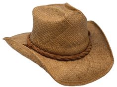 This hat is made from a durable raffia material with a vented square-crown. Special shape retention features are designed into each style to help maintain their distinctive shape and form. Shady Brady began producing hats in 1976, with the introduction of their signature Shady Brady California hat. No other hat company distresses and wears in their raffia straw bodies the way Shady Brady does. Their unique designs combine laid back California surf style, urban cowboy, and classic western. Fabric Fitted Brown Straw Hat, Brown Toquilla Straw Hat For Rodeo, Brown Toquilla Straw Hat For The Ranch, Brown Toquilla Straw Hat For Ranch, Brown Toquilla Straw Sun Hat For Country Events, Fitted Brown Straw Sun Hat, Vintage Straw Hat With Flat Brim For Ranch, Vintage Flat Brim Straw Hat For Ranch, Brown Country Hat In Toquilla Straw