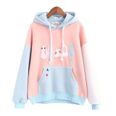 Cat Jacket, Cat Embroidery, Style Kawaii, Embroidery Hoodie, Womens Sweatshirts Hoods, Cat Hoodie, Winter Sweatshirt, Velvet Color, J Fashion