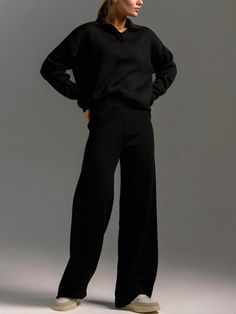 Upgrade your fall wardrobe with our cozy Black Long Sleeve Knit Sweater and Pants Set. Perfect for any occasion, whether it's traveling or lounging at home. Stay comfortable and stylish with this must-have set. Made with high-quality, warm materials to keep you comfortable all day long. 50% Viscose30% Polyester20% Nylon Home Stay, Long Sleeve Knit Sweaters, Signature Look, Fall Wardrobe, Long Sleeve Knit, Black Long Sleeve, Knit Sweater, Pants Set, Must Haves