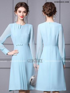 10% off now|Free shipping world-wide. Pretty Blue Knee Length Party Pleated Dress with Long Sleeves at GemGrace. Click to learn our pro custom-made service for wedding dress, formal dress. View #WeddingGuestDresses for more ideas. Blue Knee-length Long Sleeve Party Dress, Blue Midi Long Sleeve Party Dress, Blue Midi Length Long Sleeve Party Dress, Blue Long Sleeve Knee-length Dress For Spring, Blue Long Sleeve Dress With Pleated Sleeves, Blue A-line Dress With Pleated Sleeves, Blue Long Sleeve Pleated Midi Dress, Blue Long Sleeve Midi Dress With Pleated Sleeves, Blue Pleated Long Sleeve Midi Dress