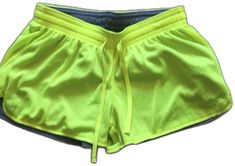 Champion Shorts, Skorts, Green Yellow, Elastic Waist, Neon, Elastic, Yellow, Green, Color