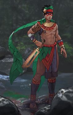 ArtStation - Project Zemi: Harvest Deity, Alex Rodriguez Aztec Character Art, Mesoamerican Character Design, Samoan Character Design, Mayan Character, Aztec Character Design, Alex Rodriguez