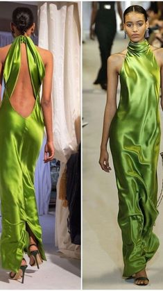 Matric Ball Dresses, Apple Green Dress, Silk Dresses Outfit, Blue Wedding Guest Dresses, Rehearsal Dinner Outfits, Black Dresses Classy, Brandon Maxwell, Effortlessly Chic Outfits, Iconic Dresses