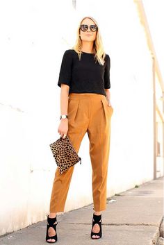 Mustard Pants, October Fashion, Fashion Jackson, Trouser Style, Alexa Chung, Work Attire, Office Fashion, Work Fashion