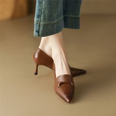 As low as US$59.99 High Sandals, Women's Heels, Shoe Closet, Design Minimalista, Mid Heel, High Heel Pumps, Work Shoes, Primavera Estate, Ballerinas