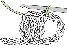 a drawing of a knot with a knife stuck in it and the end of an object on top of it