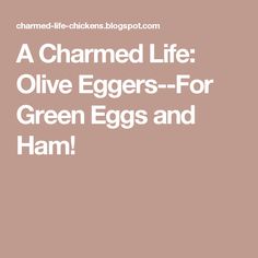 the cover of a book with text that reads, a charmed life olive eggers - for green eggs and ham