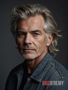 27 Timeless Hairstyles for Men Over 60: Embracing Elegance at Every Age - Welcome to BadJeremy.com – Your ultimate guide to men’s style and hair. Look sharp, feel great! Guy Haircuts, Haircuts Long, Short Hair Ponytail, Guy Haircuts Long