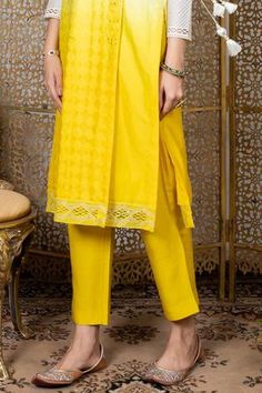 Shop for Nadima Saqib Yellow Chanderi Angarkha Kurta Pant Set for Women Online at Aza Fashions Traditional Fitted Pant Set With Dupatta, Traditional Pant Set With Dabka And Traditional Drape, Traditional Saree Pant Set With Pallu, Traditional Eid Pant Set With Cutdana, Traditional Self Design Pants For Eid, Traditional Pants With Self Design For Eid, Traditional Diwali Pants With Self Design, Traditional Self-design Pants For Eid, Traditional Yellow Pants For Festive Occasions